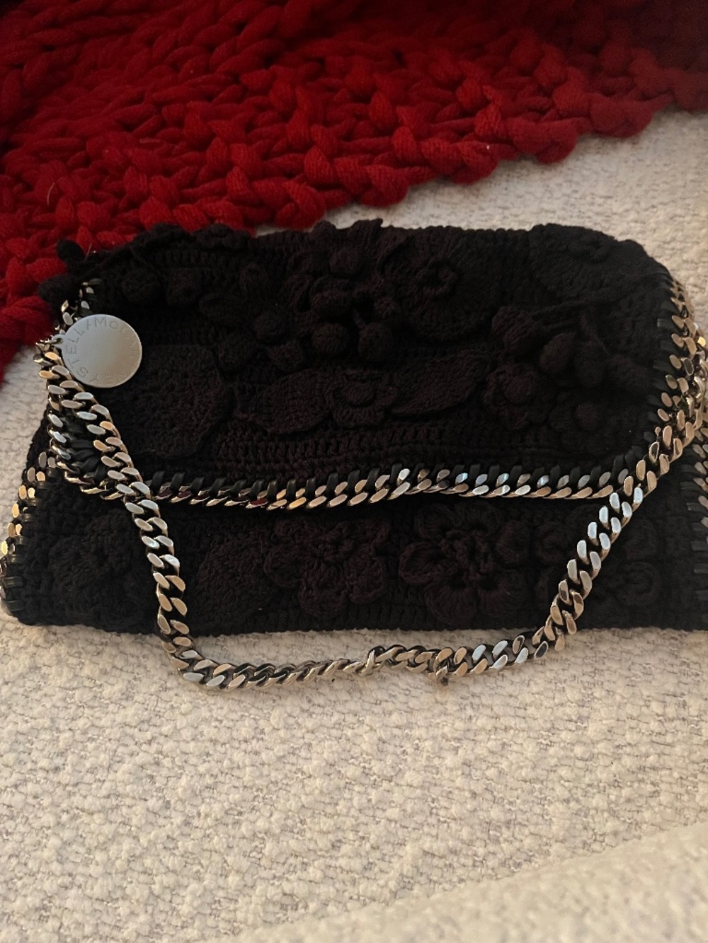RARE Stella McCartney Mini Falabella Crochet Shoulder Bag